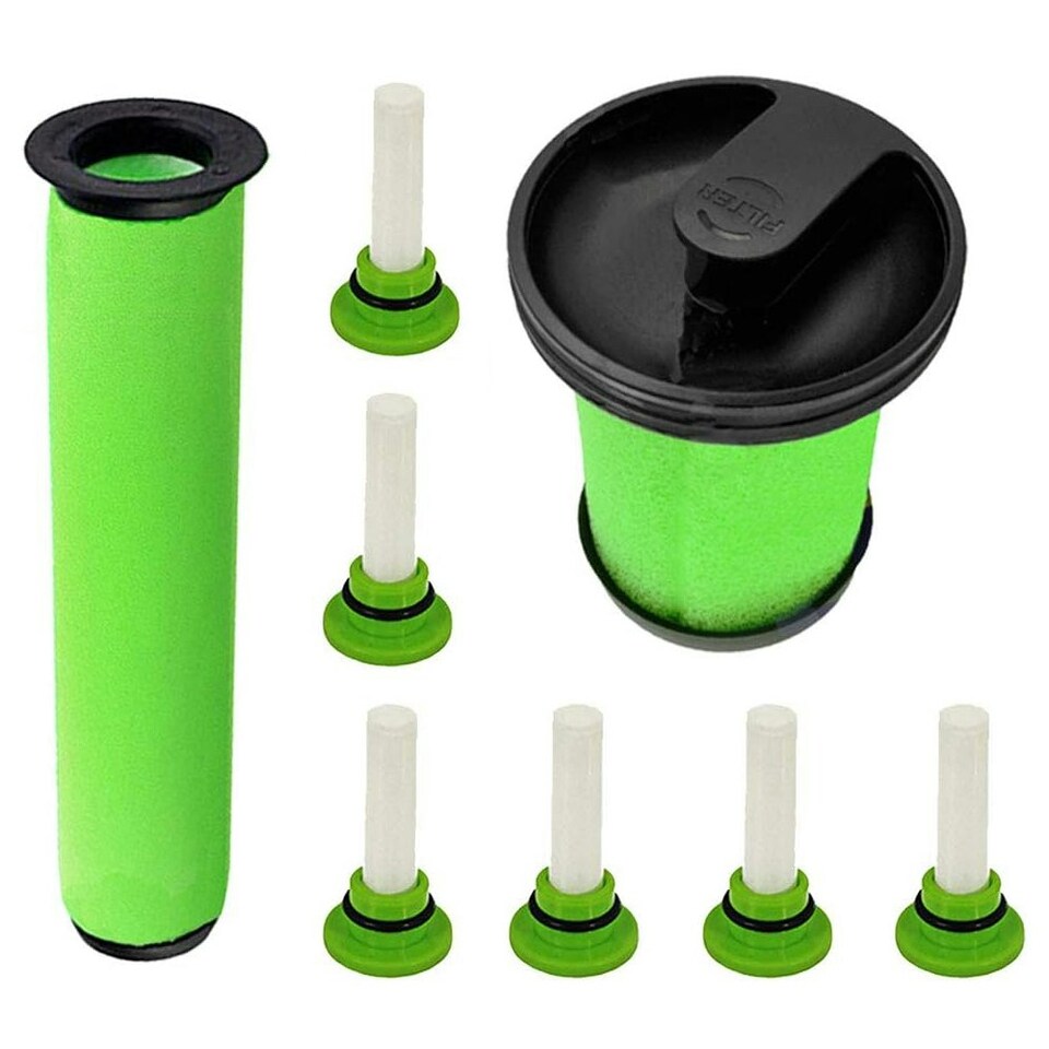 image 1 of SPARES2GO Green Vacuum Filters + Fresheners for GTECH System Air Ram Multi MK2 K9 Cordless