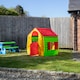 image 3 of 1.09m Yellow & Red Kids Indoor Outdoor Plastic Wendy House Magical Playhouse