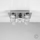 image 2 of ValueLights Modern Chrome Ice Cube 5 Way Flush Ceiling Spotlight