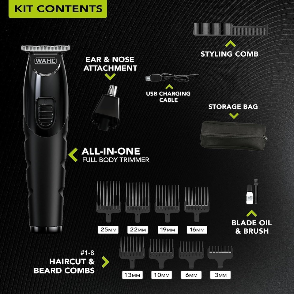 image 1 of Wahl All In One Full Body Trimmer - Haircuts Body Grooming and Detailing 3028664