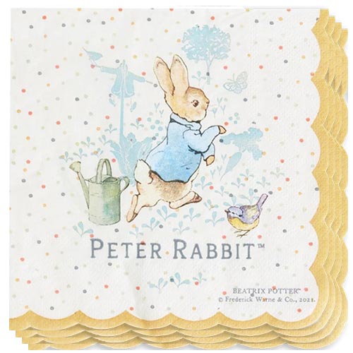 Peter Rabbit Luncheon Napkins 33cm 2ply - Pack of 16
