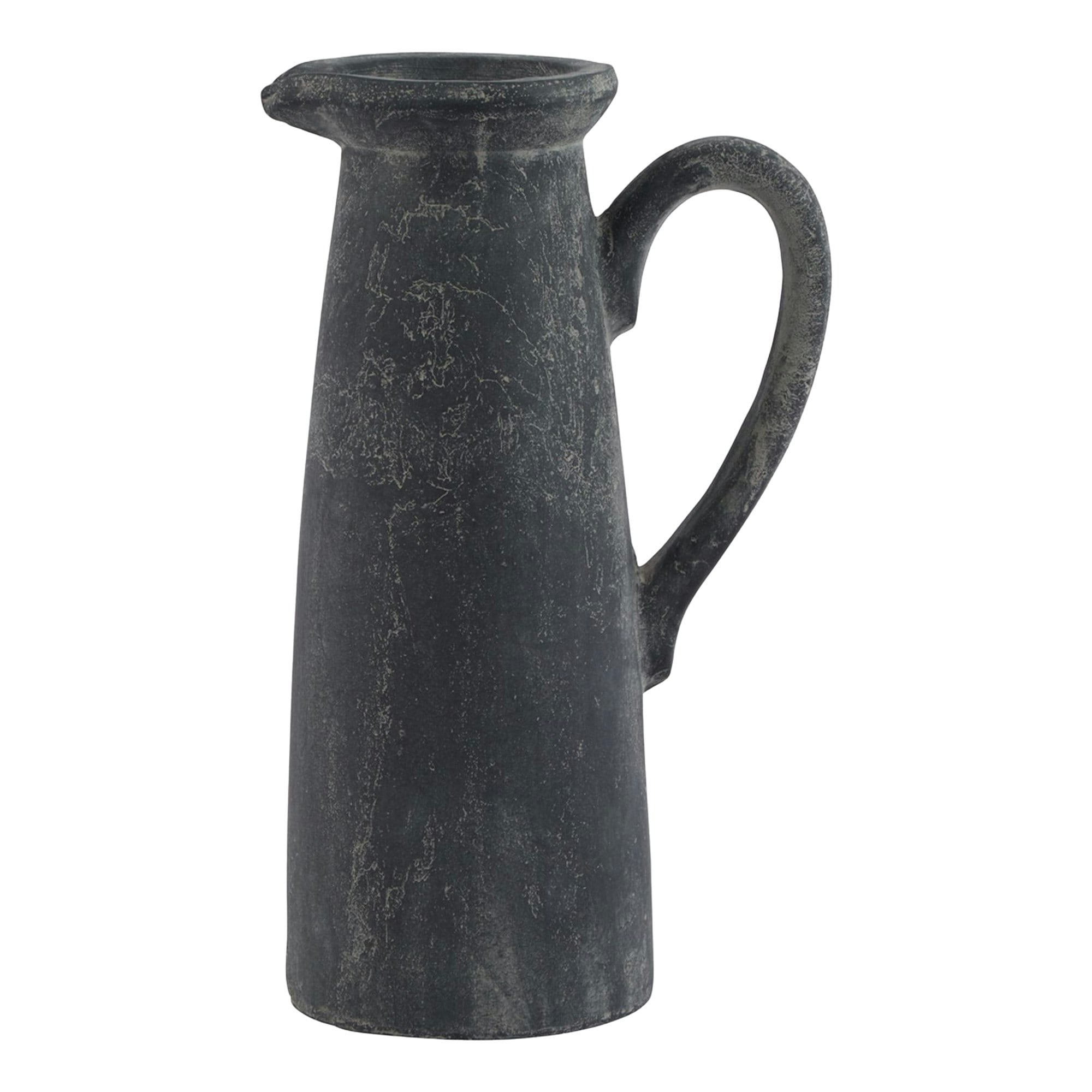 Hill Interiors Amalfi Jug - Grey - 32cm x 13cm x 17cm
