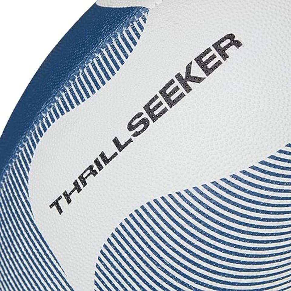 image 1 of Canterbury Unisex Thrillseeker Play Rugby Ball | Standard Grip | Training Ball, White/Blue, 4