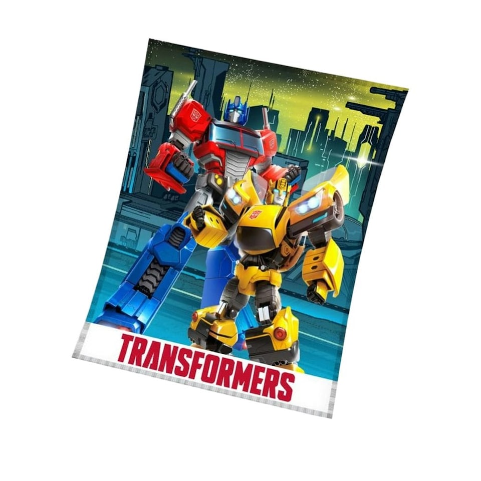 image 1 of Transformers Fleece Characters Blanket - Multicoloured - One Size