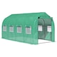 image 1 of Outsunny 4 x 2 M Walk in Polytunnel Greenhouse Galvanised Steel w Zipped Door
