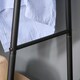 image 9 of HOMCOM Metal Clothes Rack Coat Garment Hanger Hallway Organiser Hanging Rail Stand 2-tier Shoe Shelving A Shaped 77L x 45W x 153H cm Black