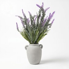 Homescapes Artificial Potted Lavender Plant, 45cm, Purple