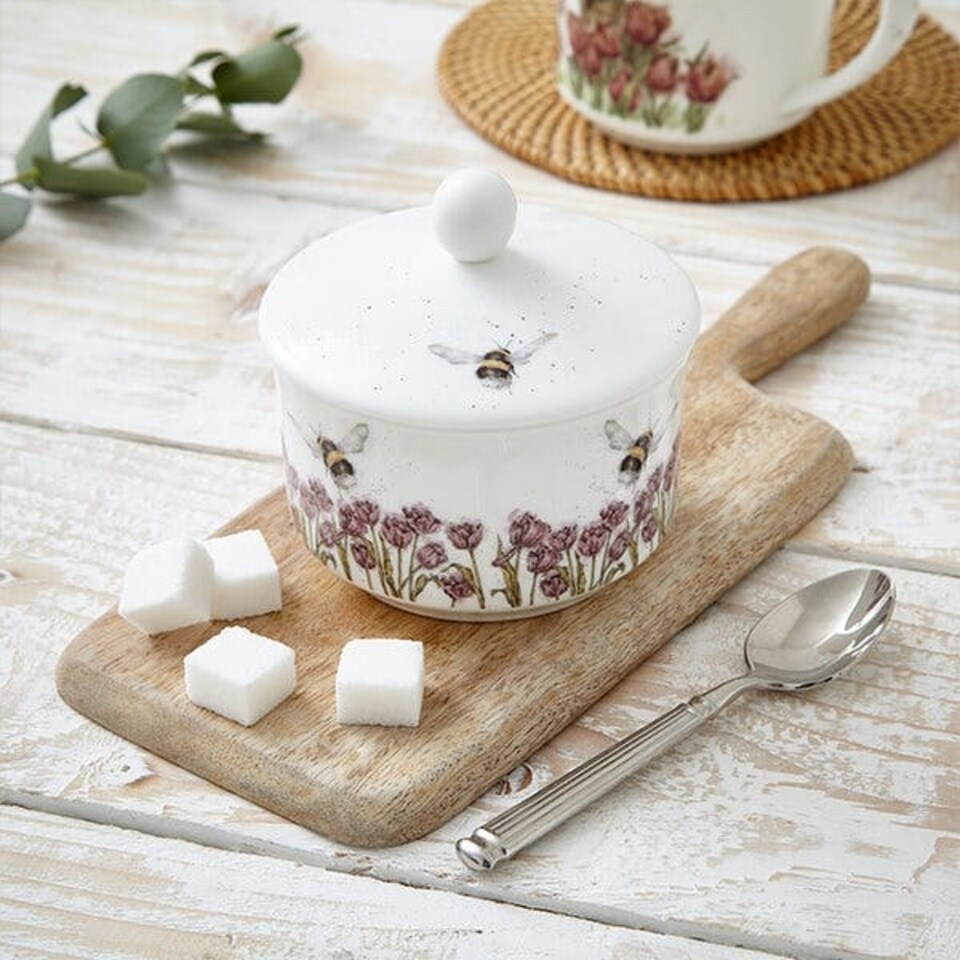 image 1 of Wrendale Designs 'Flight Of The Bumble' Bee Covered Sugar Pot
