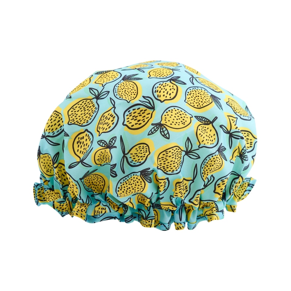 image 1 of SMUG Shower Cap - Lemon Print