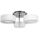 image 1 of HOMCOM Acrylic Lamp Ceiling Light Pendant Chandelier with 3 Lights Chrome Finish