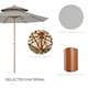 image 3 of Outsunny Patio Parasol Sun Shade Outdoor Garden Umbrella Canopy Grey