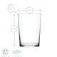 image 3 of LAV Bodega Highball Glasses - 520ml - Clear - Pack of 6 | Clear | Clear