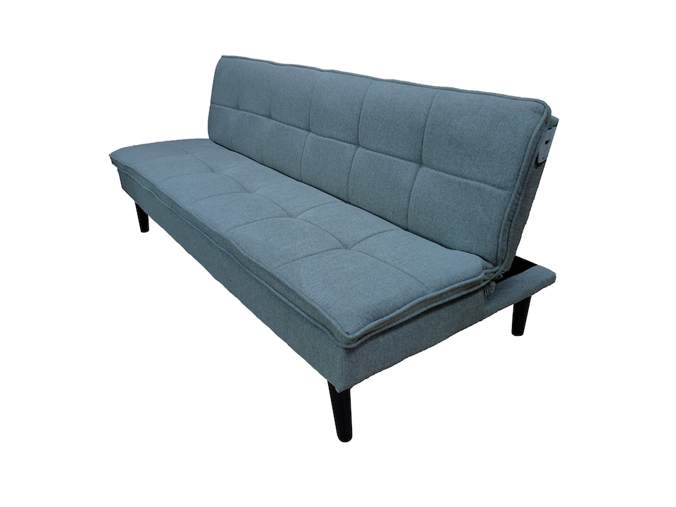 image 1 of The Fermo 2 Seater Sofa Bed in Grey, Silver or Navy | Grey | One Size