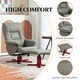 image 5 of HOMCOM Recliner Chair with Footstool, Backrest Adjustable, Armchair, Grey