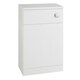image 1 of Bathroom Back to Wall WC Toilet Unit 500mm Wide - Gloss White - (Impact) White