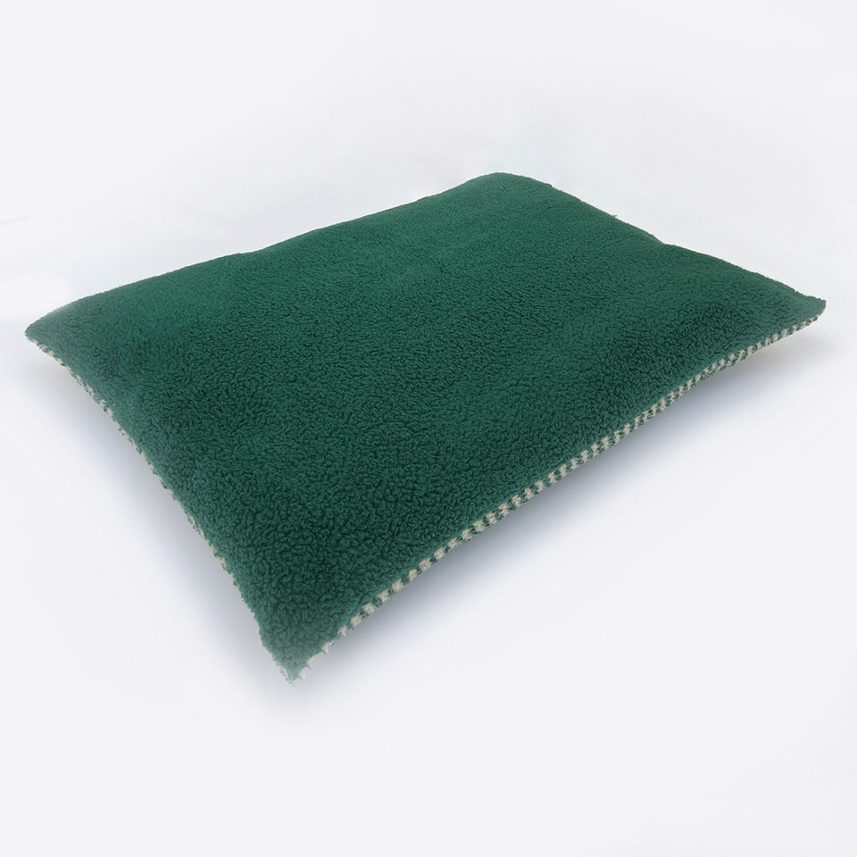 image 1 of Fleece Green Herringbone Deep Duvet Large