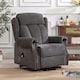 image 7 of Halton Electric Fabric Heavy Duty Single Motor Rise Recliner Lift Mobility Chair (Charcoal)