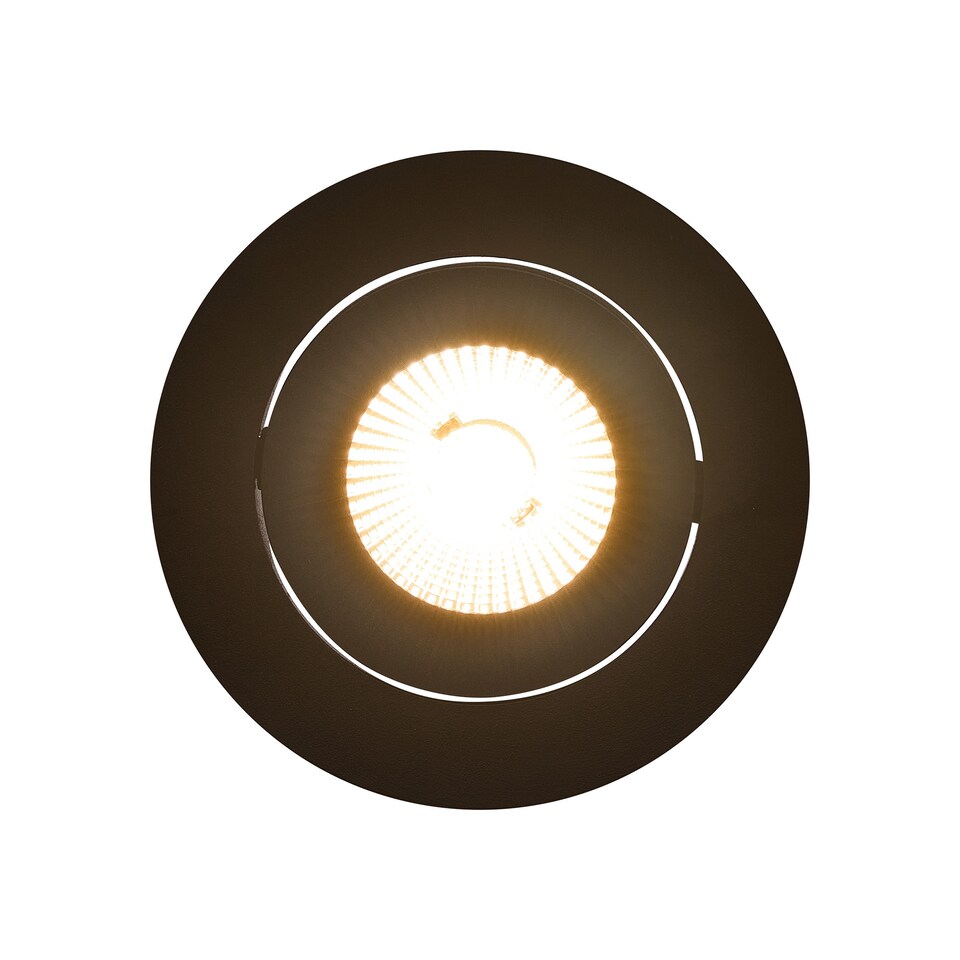 image 1 of Nordlux Aliki Indoor Downlight Black Aluminium Intergrated LED  Bathroom Safe - Mains Powered, IP44 | Black | Black