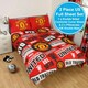 image 2 of Manchester United FC Patch Double Duvet Cover Set Red | Double