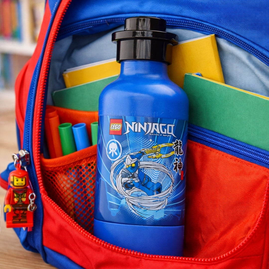 ペットボトル LEGO Jay ZX Ninjago 0.4L Drinking Bottle Blue - Tesco Groceries
