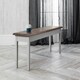 image 4 of Canterbury Hallway Bench Entryway Medium in White and Dark Pine Grey