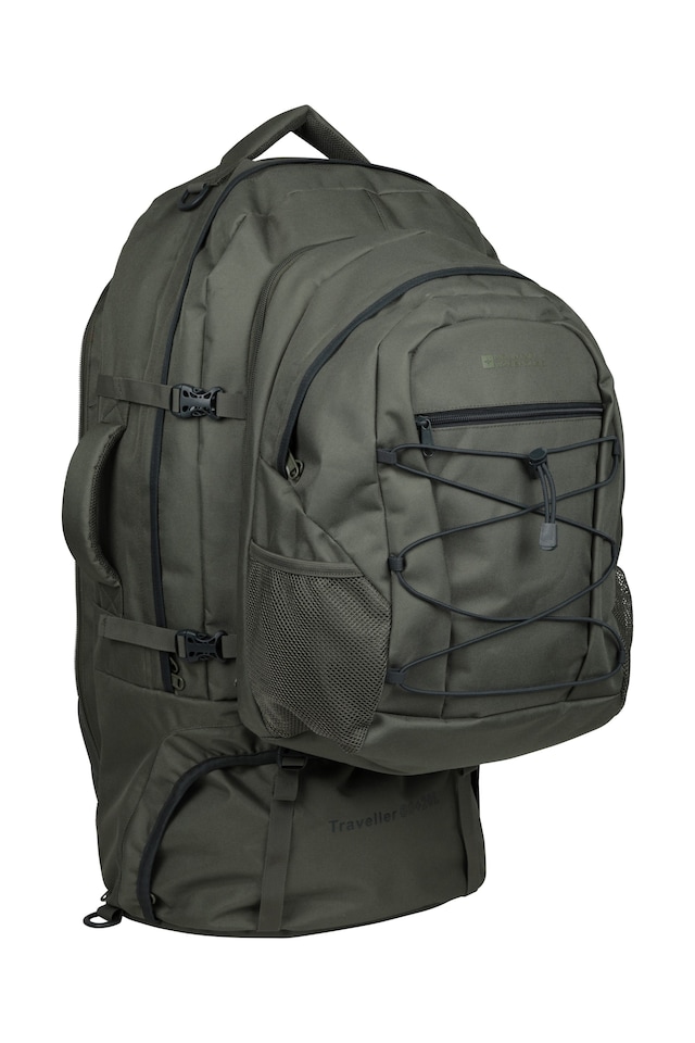 image 1 of Mountain Warehouse Traveller 60L Rucksack Detachable 20L Daypack Durable Travel Backpack