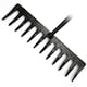 image 3 of JCB 12 Teeth Garden Rake, 150cm x 30cm Head, Tubular Steel Gardening Landscaping JCBGR01
