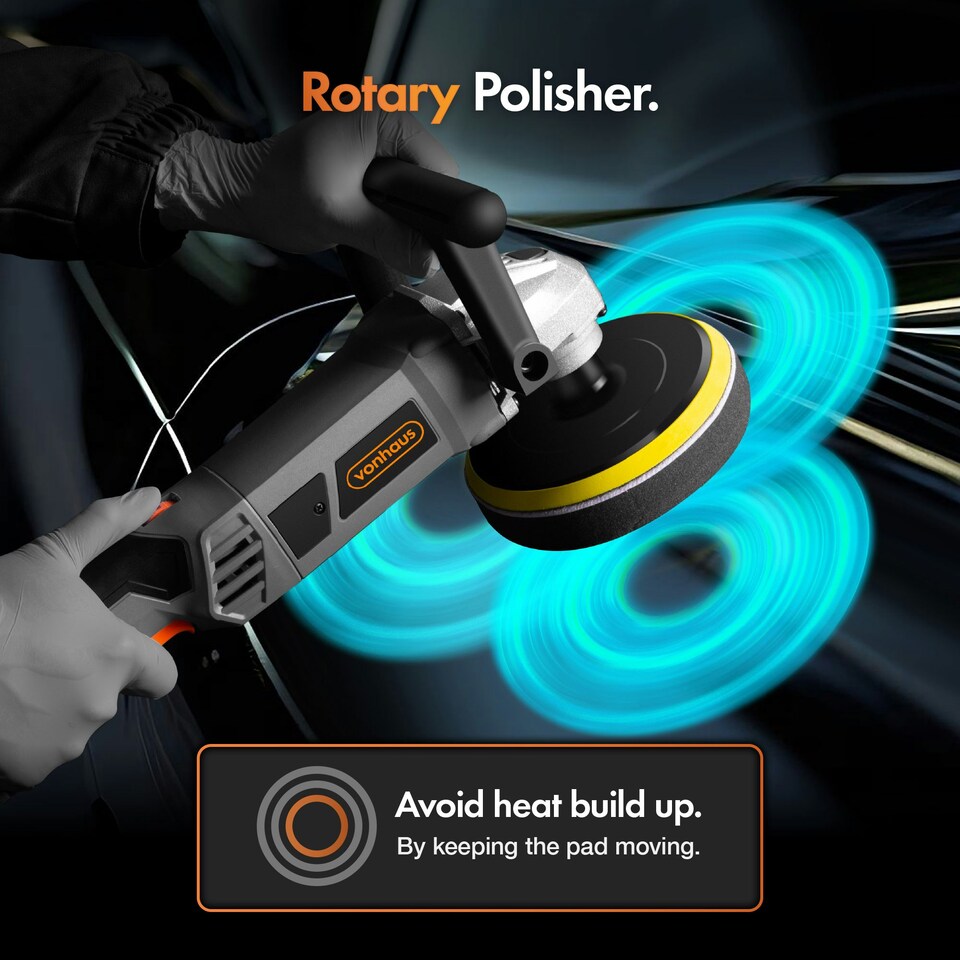 image 1 of VonHaus Rotary Polisher and Sanding Car Buffer Machine