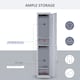 image 4 of Vinsetto 1.8m Locker Office Cabinet Storage Cold Rolled Steel