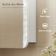 image 3 of HOMCOM Arched Bathroom Mirror Cabinet, Wall Mounted Mirrored Cabinet White