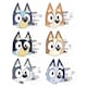 image 2 of Bluey Family Cardboard Face Masks - Pack of 6 | Blue