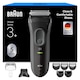 image 4 of Braun Series 3+ Electric Shaver, Beard Trimmer Attachment, Dry, 3000BT, Grey