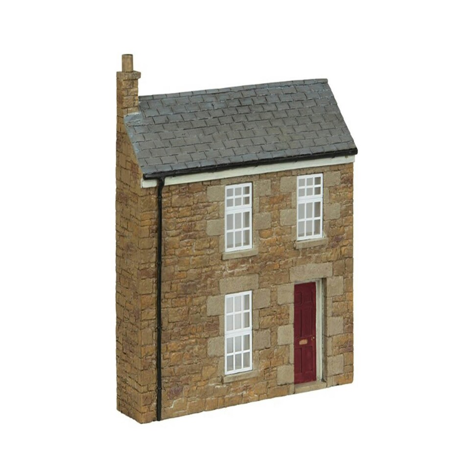 Bachmann Scenecraft Low Relief Stone Terrace RH Dr Red (Pre-Built)