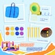 image 4 of Outsunny Bouncy Castle with Slide Pool House Inflatable w Blower Multi-color