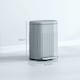 image 3 of HOMCOM 20L Pedal Bin, Metal Kitchen Bin with Soft-close Lid Grey | 20L