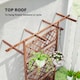 image 5 of Outsunny Wooden Trellis Planter, Raised Garden Bed for Climbing Plants, Natural