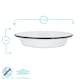 image 3 of Argon Tableware White Enamel Deep Bowls - 22.5cm - Navy - Pack of 6 Blue