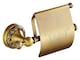 image 1 of Antique Brass Toilet Elegant Roll Holder with Flap Paper Rack Wall Mounted