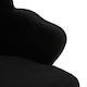 image 5 of Interiors by Premier Black Velvet Dining Chair, Durable & Adjustable Velvet Office Chair, Backrest Accent Chair with Chrome Legs