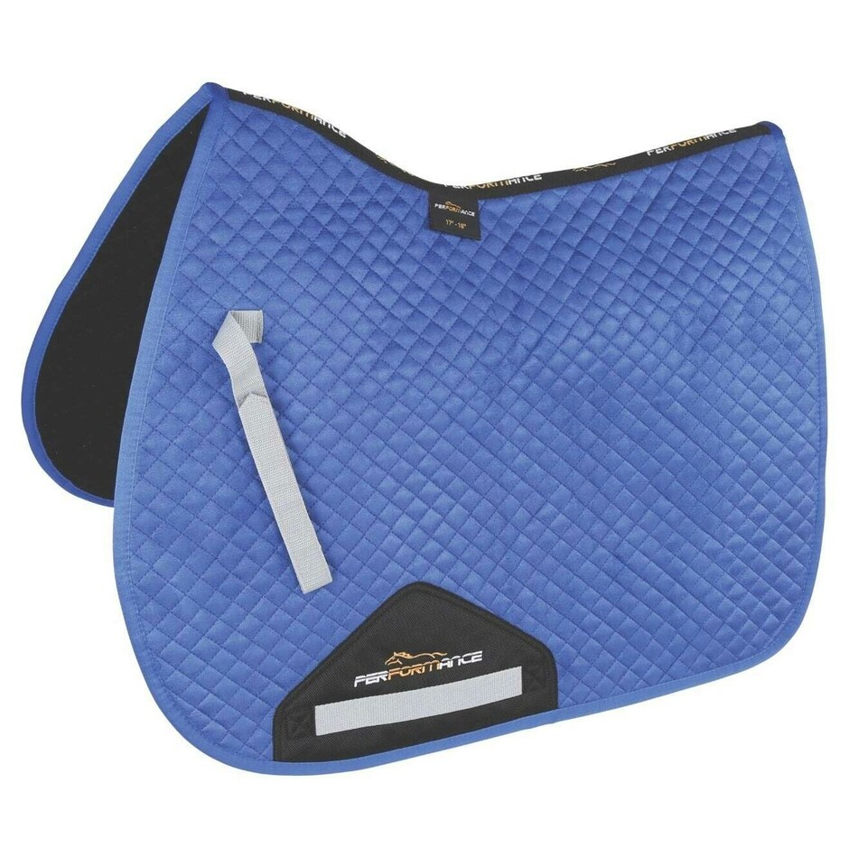 Performance Suede Horse Saddlecloth - Royal Blue - 17in - 18in