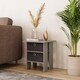 image 2 of 2-Tier 2- Drawer Wooden Side Table | Grey | Grey & Black | 1