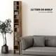image 4 of HOMCOM 204 CD Storage Tower Tall Bookcase Bookshelf with Cubes Rustic Brown