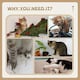 image 5 of PawHut Cat Tree Tower Indoor with Condo Sisal Scratch Post, 96cm Tall, Grey