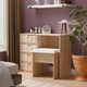 image 2 of Metro 4 Drawer Vanity in Bardolino Oak (Ready Assembled) | Brown | Bardolino Oak