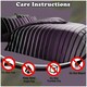 image 3 of VELVETIO Oscar Stripe Duvet Cover Set Reversible Polycotton Easy Care Beddings Purple | Super King