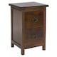 image 4 of Boston, 2 Drawer Petite Bedside Cabinet Brown