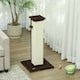 image 8 of PawHut Cat Scratching Post with Vertical Sisal Rope Ball Plush, 81cm, Brown