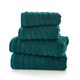 image 1 of Ribbleton 100% Cotton Zerotwist Ribbed Towels – Hand, Bath & Sheet Sizes – Ultra Soft Cream | Stone | Bath towel