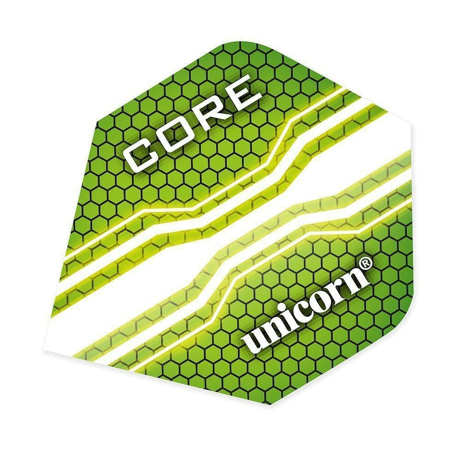 Unicorn Core .75 Plus Dart Flights - Green - One Size