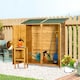 image 2 of Outsunny Garden Storage Shed Tool Organizer, 140x75x157cm, Natural